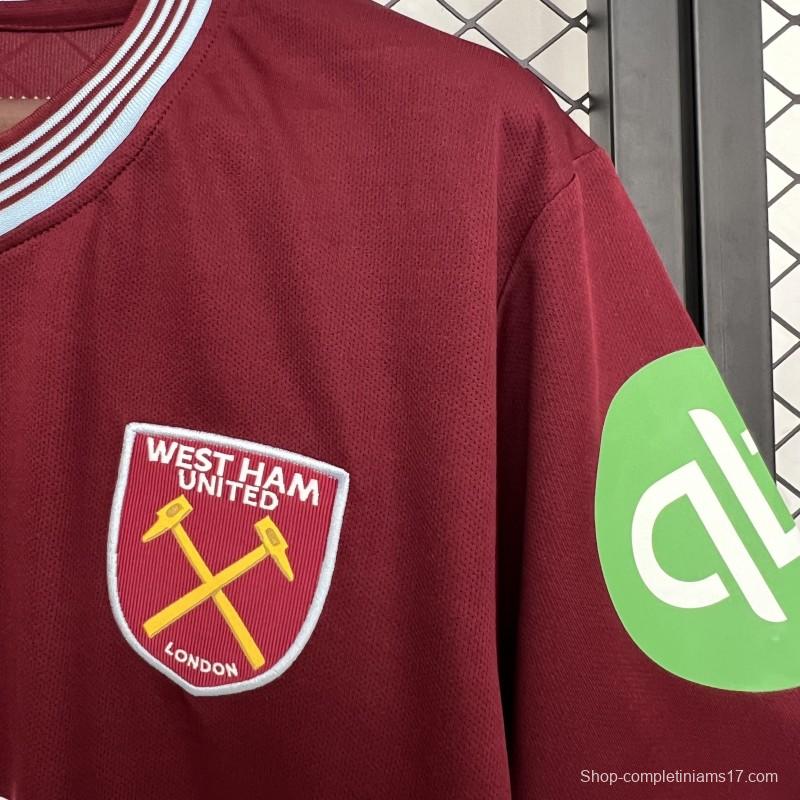 25/26 West Ham United Home Jersey