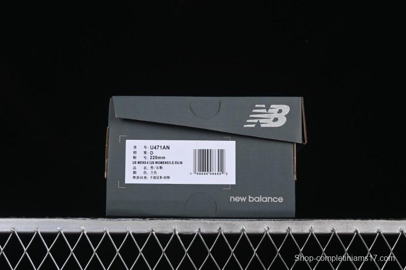 New Balance 471 Series Fabric and Leather Lifestyle Casual Shoes - U471AN