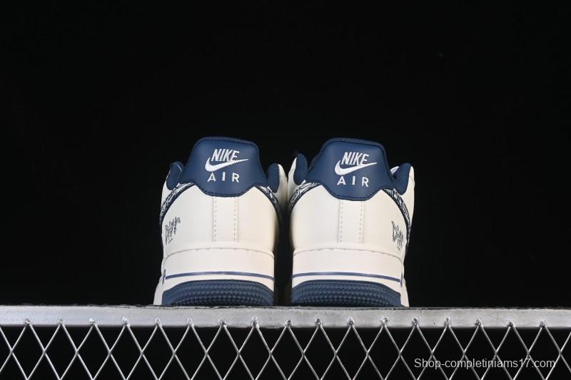 Nike Air Force 1 '07 Low Dior Collaboration Milan Embroidery Low-Top Casual Sneakers - XD2588-608