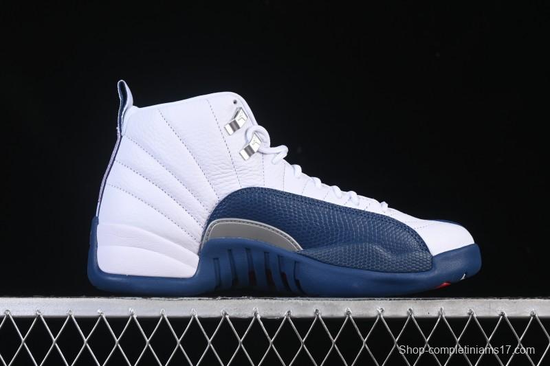 Nike Air Jordan 12 Retro French Blue And White Basketball Shoes - CT8013-114