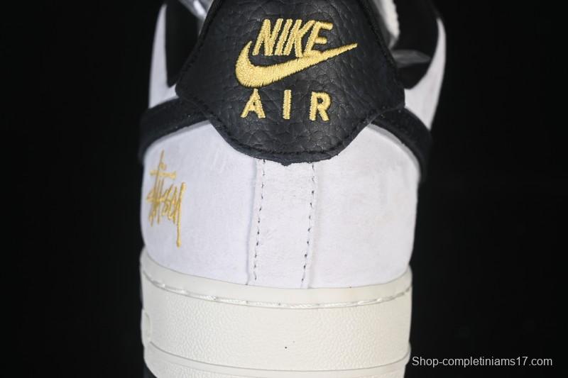 Nike Air Force 1'07 Low Casual Sneakers in White Black Gray - YF9511-805