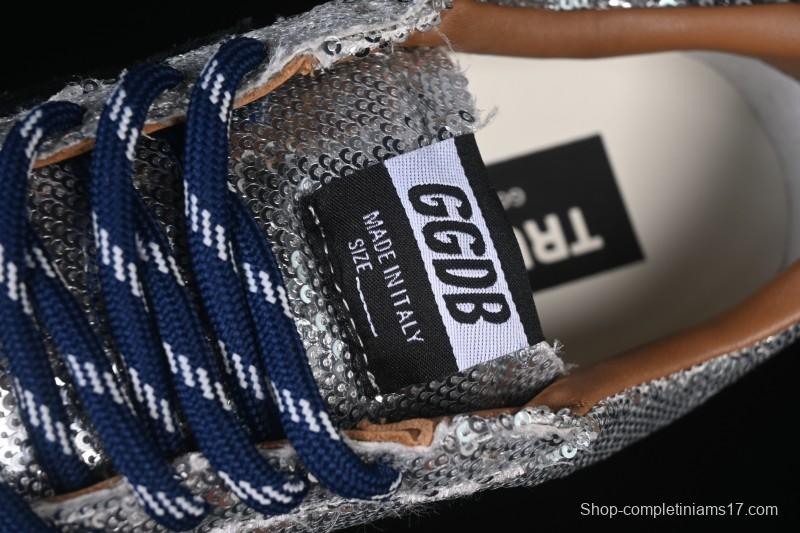 Golden Goose True Star Distressed Leather Sneakers - GGDB