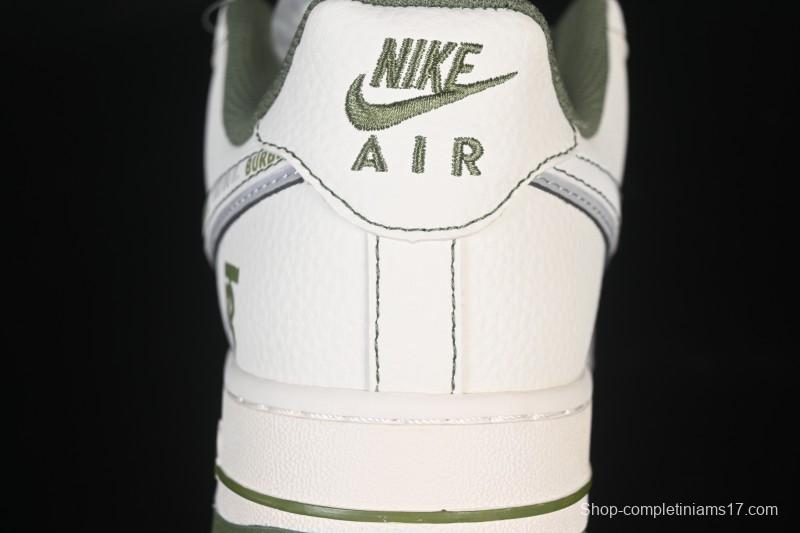 Nike Air Force 1 '07 Low Burberry Collaboration Military Green Embroidery Casual Sneakers - JP8028-003