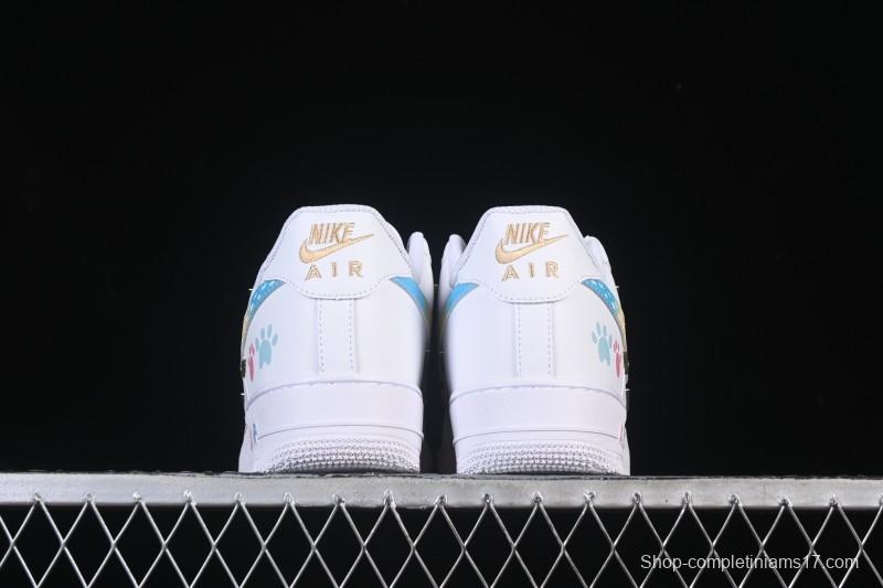 Nike Air Force 1'07 Low Four Hook Rainbow Cake Casual Sneakers - ZH0316-115