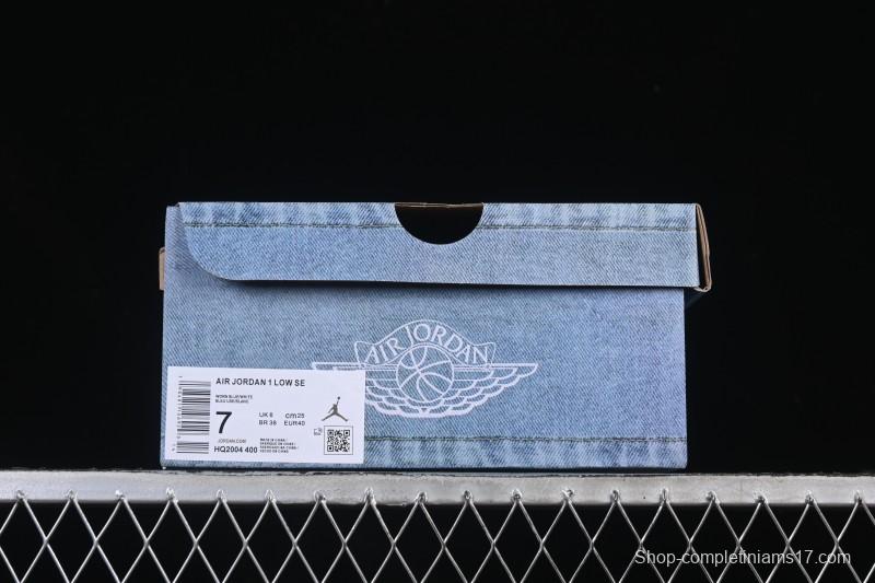 Nike Air Jordan 1 Low Denim Retro Basketball Shoes - HQ2004-400