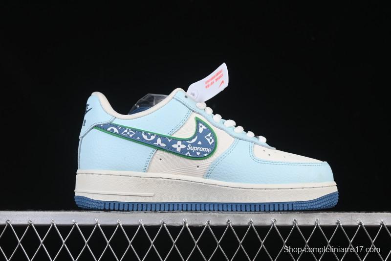 Nike Air Force 1 '07 Low LV Collaboration White Blue Casual Sneakers - YF9511-809