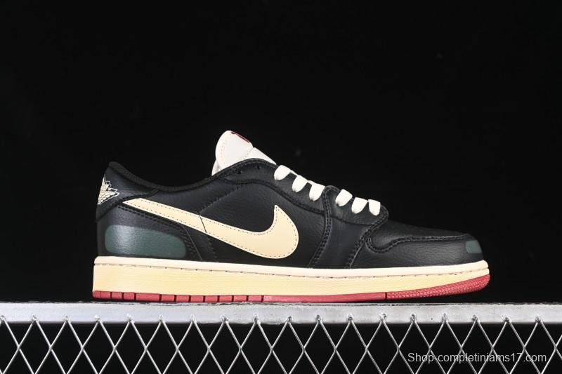 Nike Nigel Sylvester x Air Jordan 1 Low Lifestyle Casual Sneakers - IB8958-001
