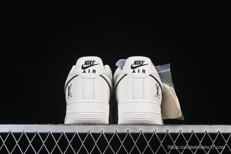 Nike Air Force 1 '07 Low LV Collaboration Off-White Small Swoosh Casual Sneakers - CS5288-035