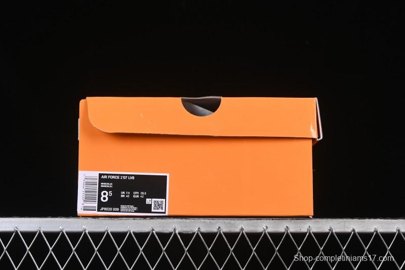 Nike Air Force 1 '07 Low LV Collaboration Navy Blue Cashew Flower Casual Sneakers - JP8028-009