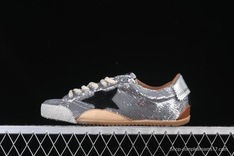 Golden Goose True Star Distressed Leather Sneakers - GGDB