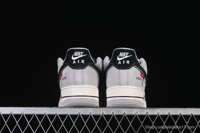 Nike Air Force 1 '07 Low LV Collaboration Pig Eight Rice Gray Black Casual Sneakers - MZ9588-810