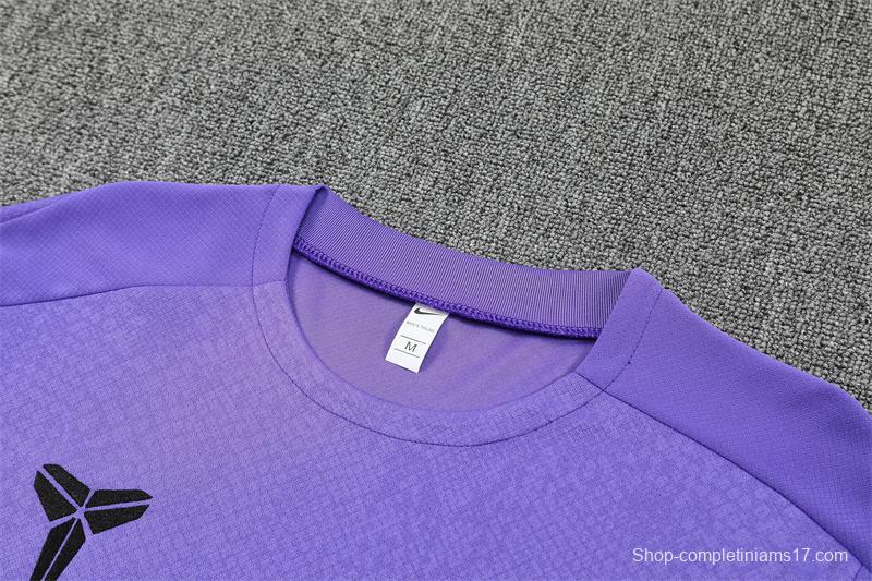 25/26 Barcelona Purple Joint Edition with XS Short Sleeve+Soccer Shorts