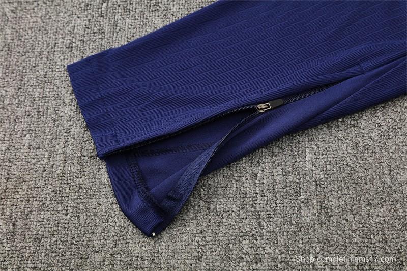 Player Version 25/26 Barcelona Royal Blue T90 Half Zipper Jacket+Long Pants