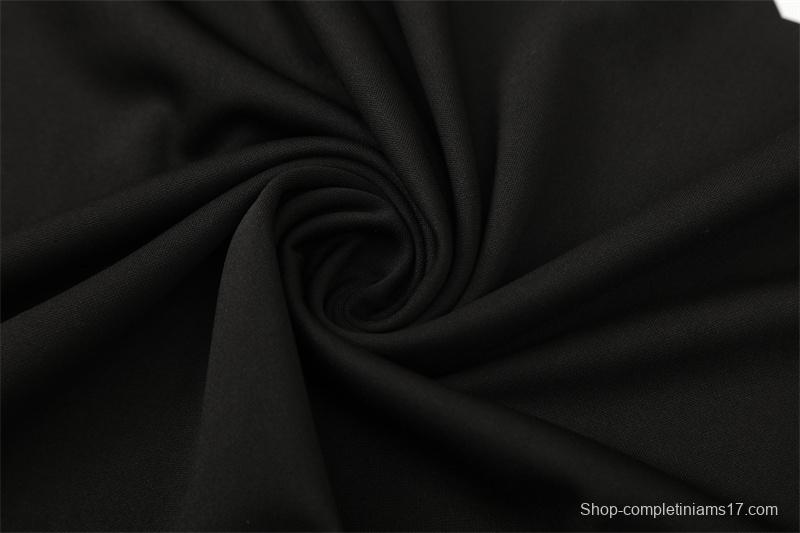 Retro 98/99 Manchester United Black Half Zipper Jacket