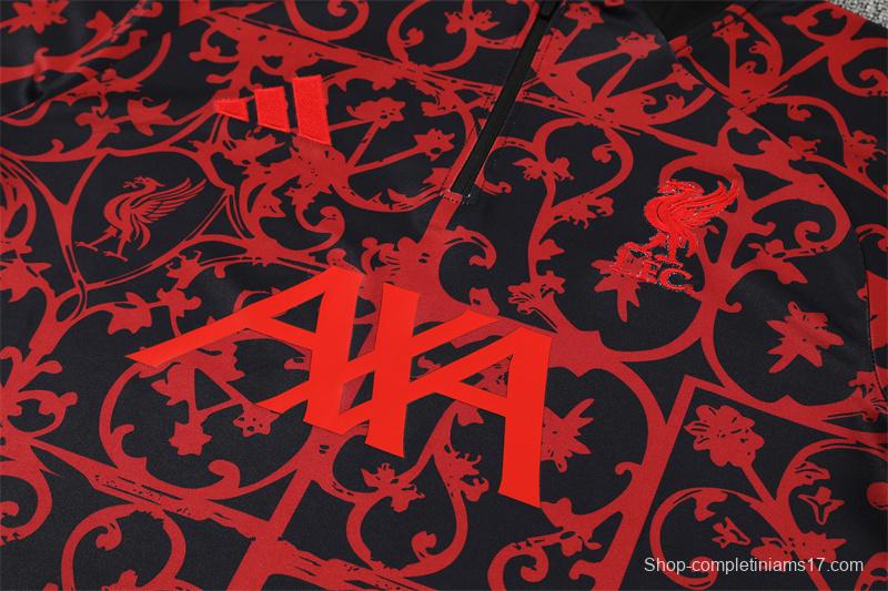 25/26 Liverpool Red Camouflage Half Zipper Jacket+Long Pants