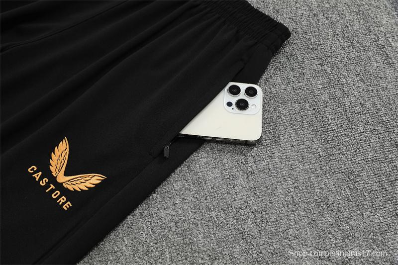 25/26 Feyenoord Red Black Camouflage Half Zipper Jacket+Long Pants