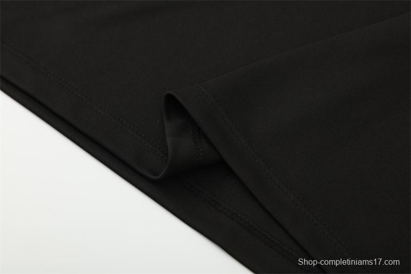 Retro 98/99 Manchester United Black Half Zipper Jacket