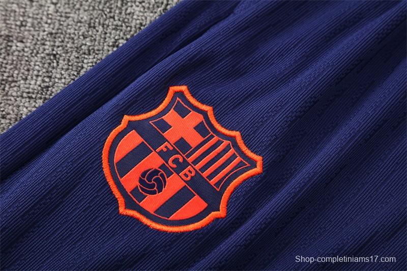 Player Version 25/26 Barcelona Royal Blue T90 Half Zipper Jacket+Long Pants
