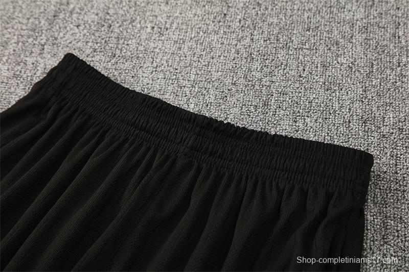 Player Version 25/26 France Black Half Zipper Jacket+Long Pants