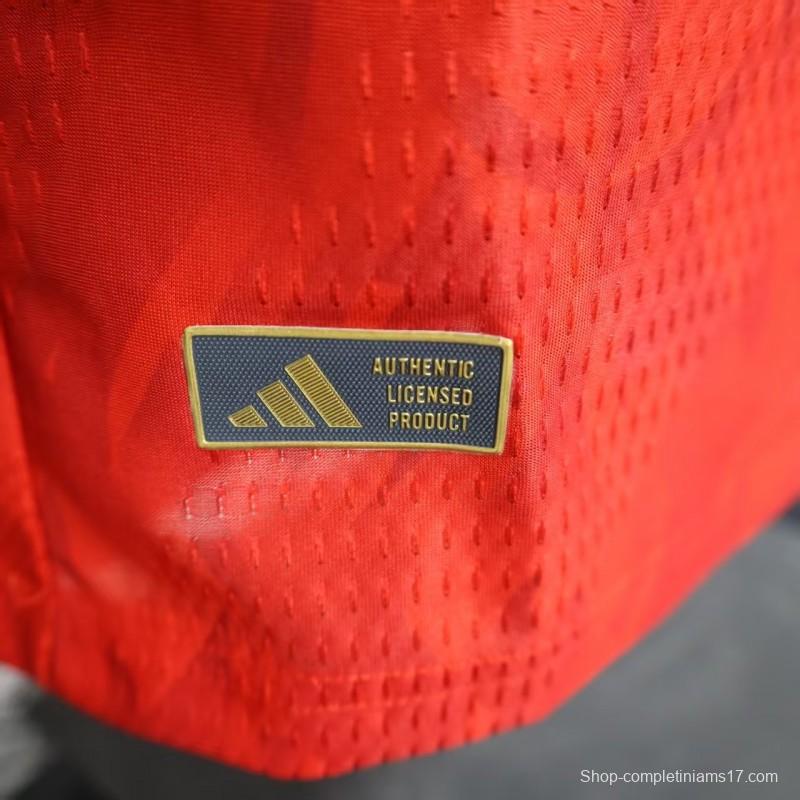 Player Version 2025 Belgium Home Jersey