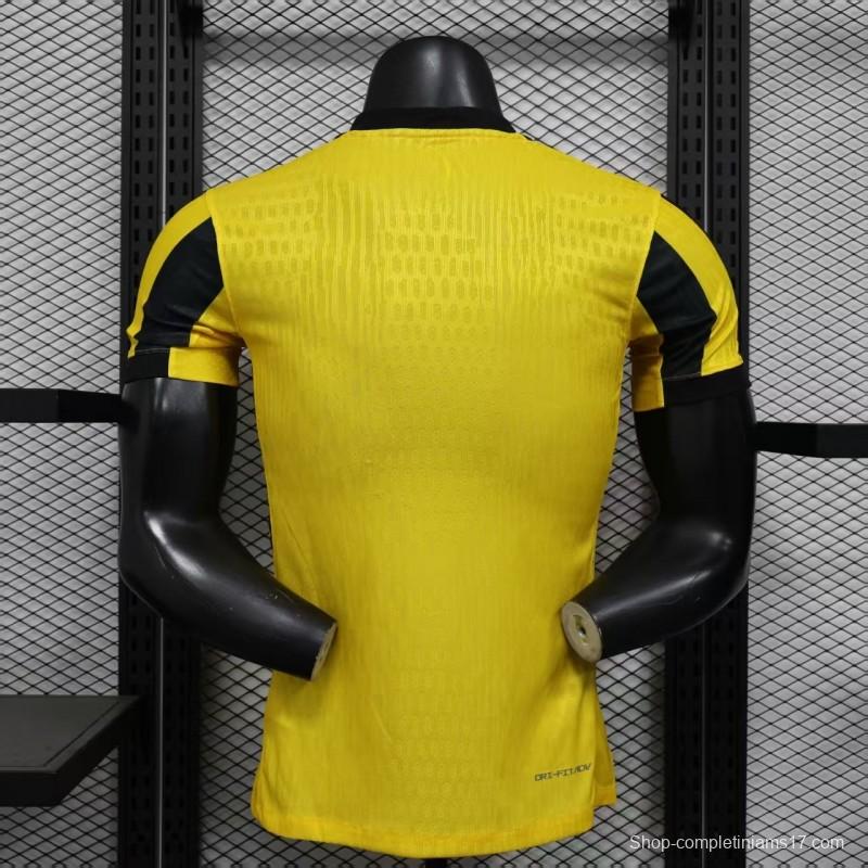 Player Version 25/26 Al Ittihad Home Jersey With New Sponsor