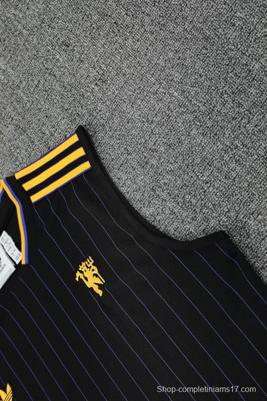 25/26 Manchester United Adidas Original Wine Vest Jersey+Shorts