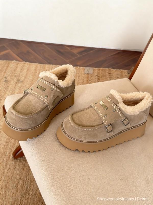 SugarSu Retro Platform Snow Boots Chunky Sole Casual Shoes - KFY00270