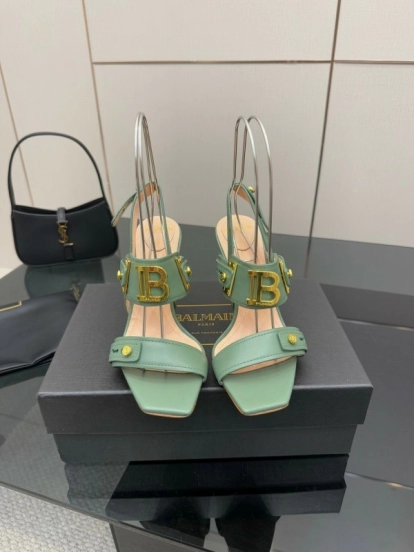 Balmain 2025/SS Metal Heel High Heel Sandals - KFY00320