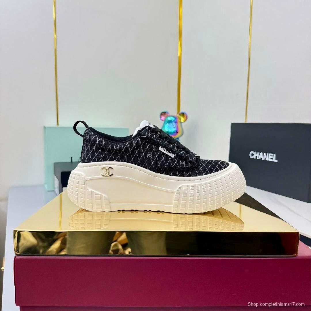 Chanel 2025/SS Little Chanel Loafers Panda Shoes Casual Sneakers - LY00330