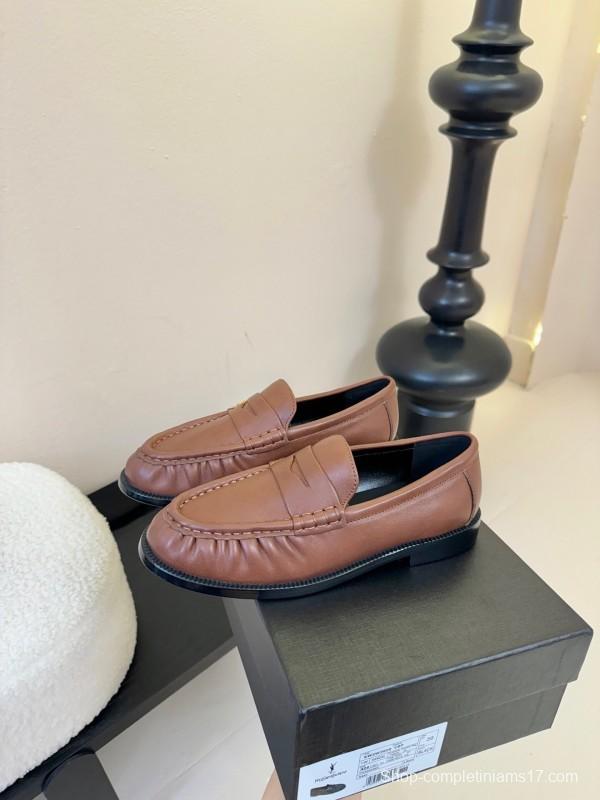 Saint Laurent Classic Loafer Leather Shoes - KFY00350
