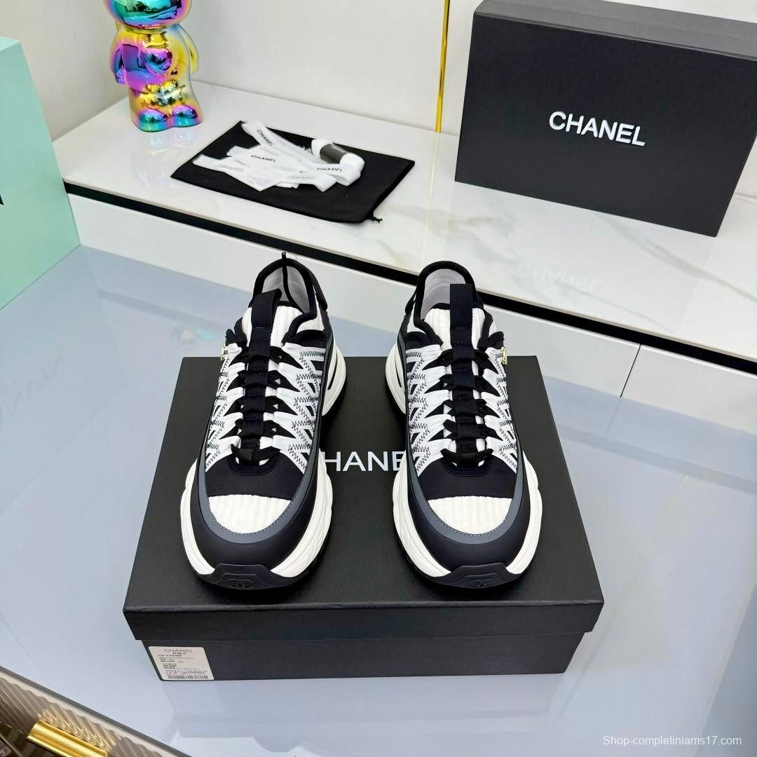 Chanel 2025/SS Panda Loafers Casual Sneakers - LY00360