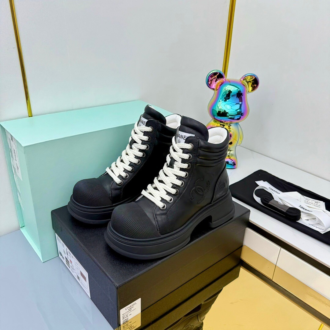 Chanel 2025 SS Short Boots Essential Fall Winter Heavy Duty Style - LY00400