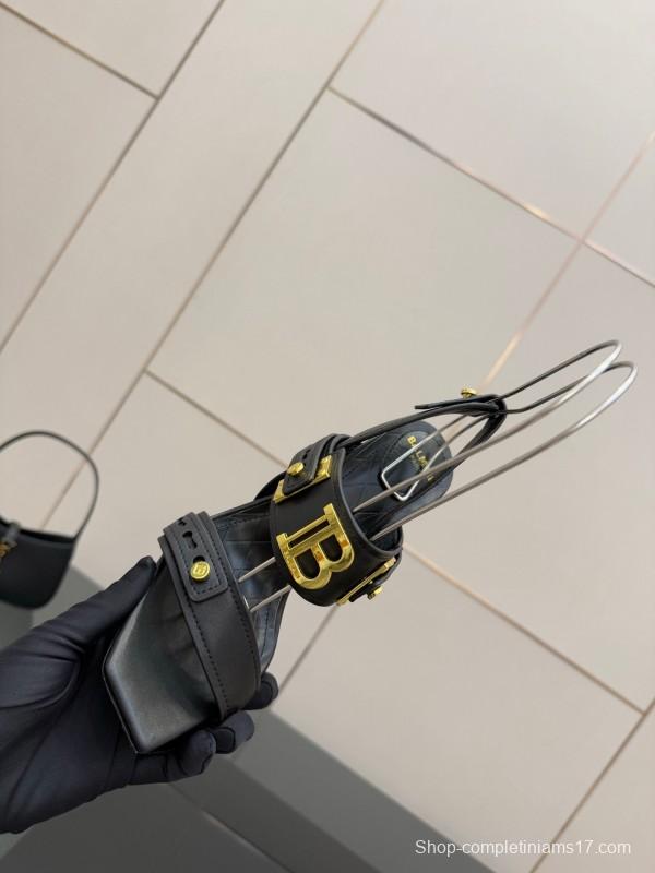 Balmain 2025/SS Metal Heel High Heel Sandals - KFY00320