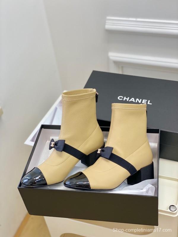 Chanel 2025/SS Bow Mary Jane Ankle Boots - LY00320