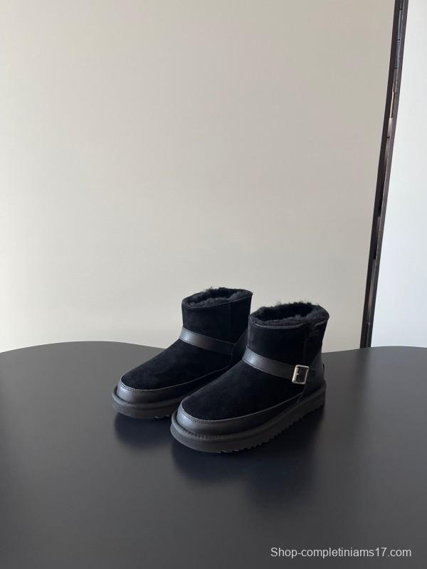 UGG 4512 Classic Buckle Flat Ultra Wool Anti-Slip Snow Boots - AS00290