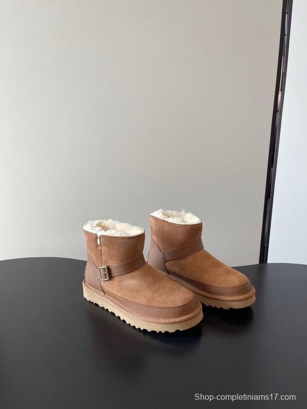 UGG 4512 Flat Buckle Ultra Wool Anti-Slip Snow Boots - AS00290