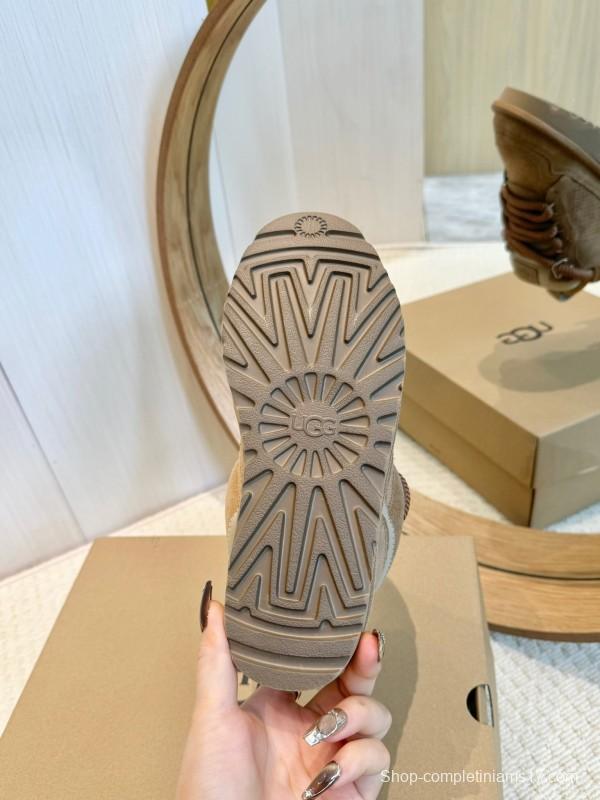 UGG Mel Leisure Shoes 2025 SS Autumn New Wide Strap Dual Color Design - LY00290