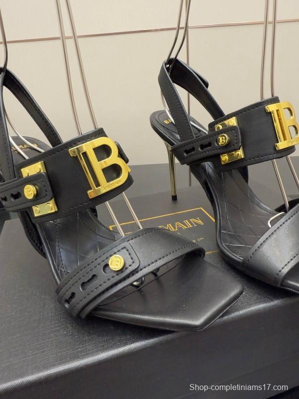 Balmain 2025/SS Metal Heel High Heel Sandals - KFY00320