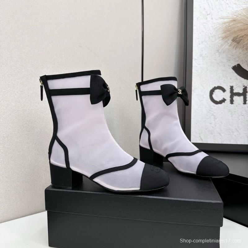 Chanel Classic Bow Ankle Boots - LY00