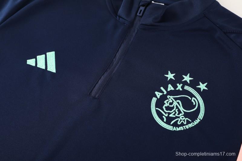 25/26 Ajax Navy Half Zipper Jacket+Long Pants