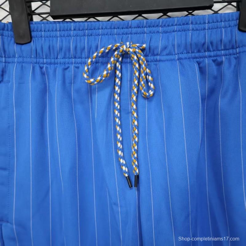 25/26 Real Madrid Blue with White Pinstripes Shorts