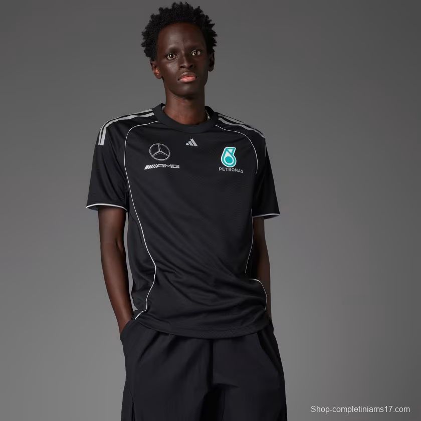 25/26  F1  Mercedes-AMG Petronas Black with White Stripes Training Jersey