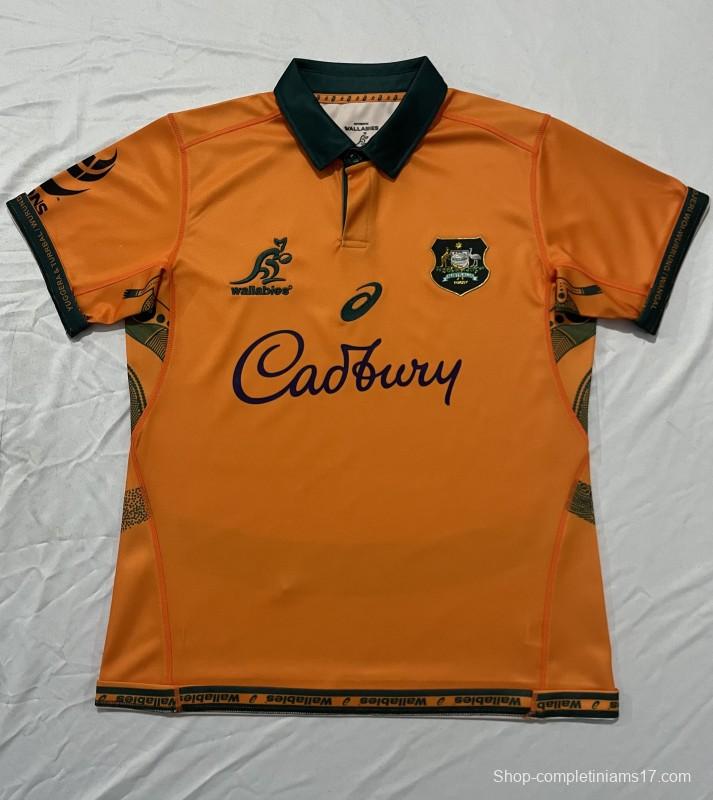 2026 Australia Wallabies Gold with Green Accents Jersey
