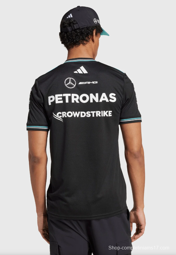 2026 F1 Mercedes-AMG Petronas F1 Team Black with Teal Trim Jersey