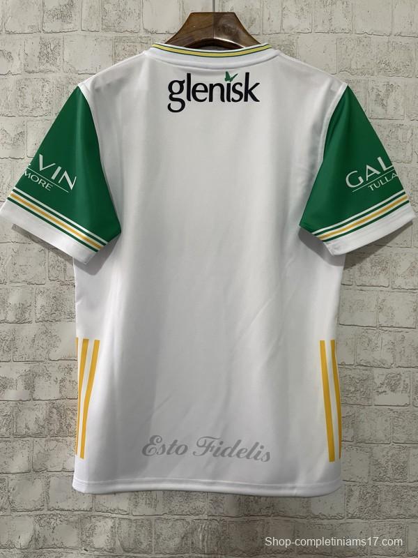 25/26 Offaly GAA White with Green Trim Away Jersey