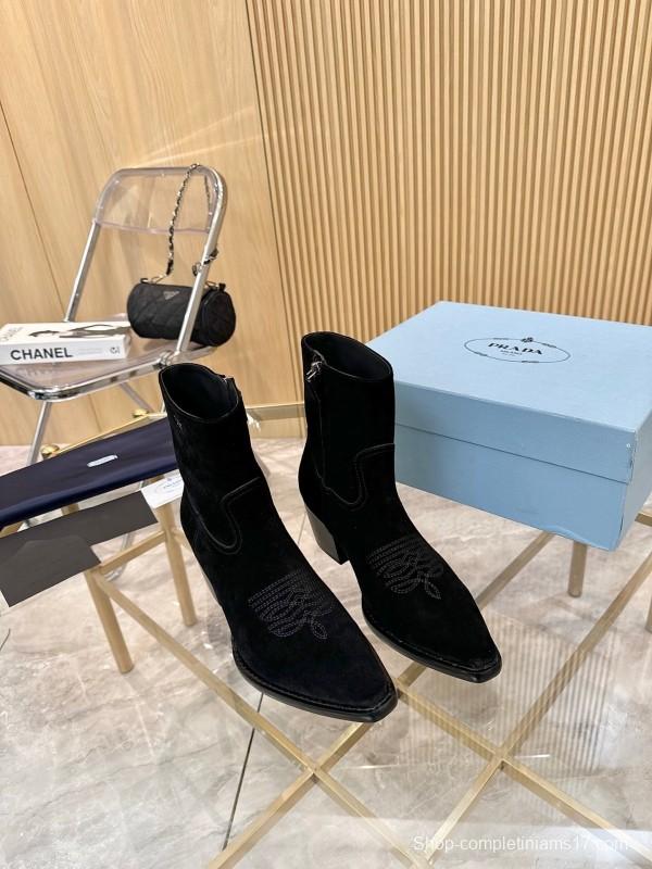 Prada Classic Pointed Boots 2025 SS Collection - L Y00330