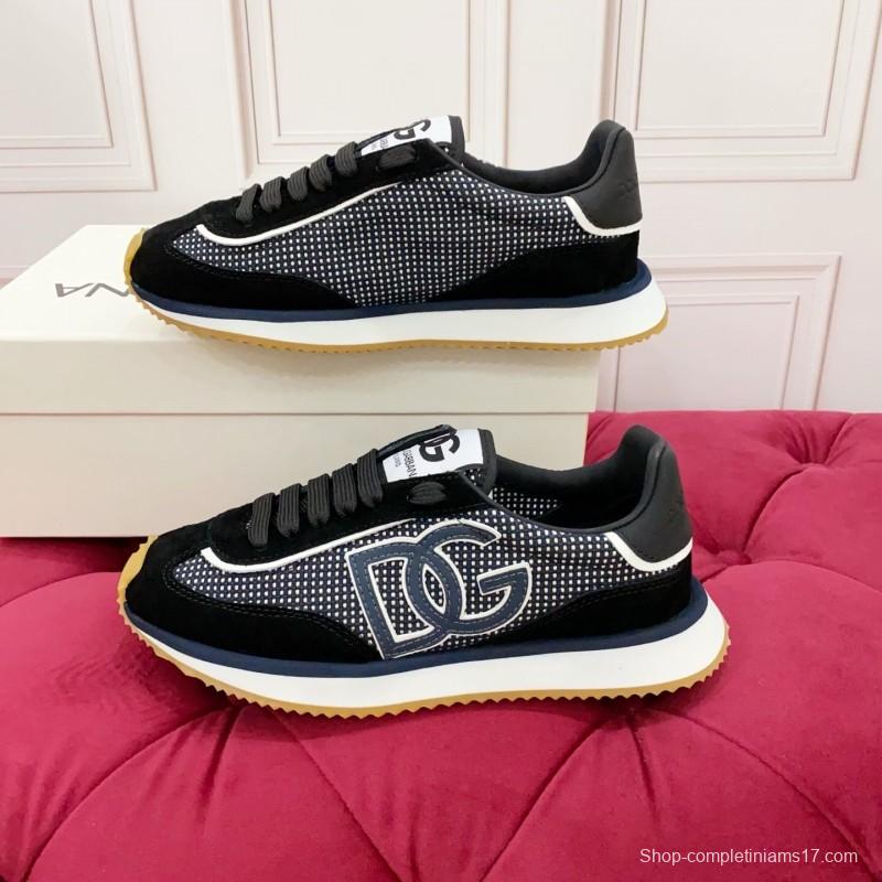 Dolce & Gabbana 2025 Spring Summer Collection Luxury Embroidered Logo Sneakers - AS00300