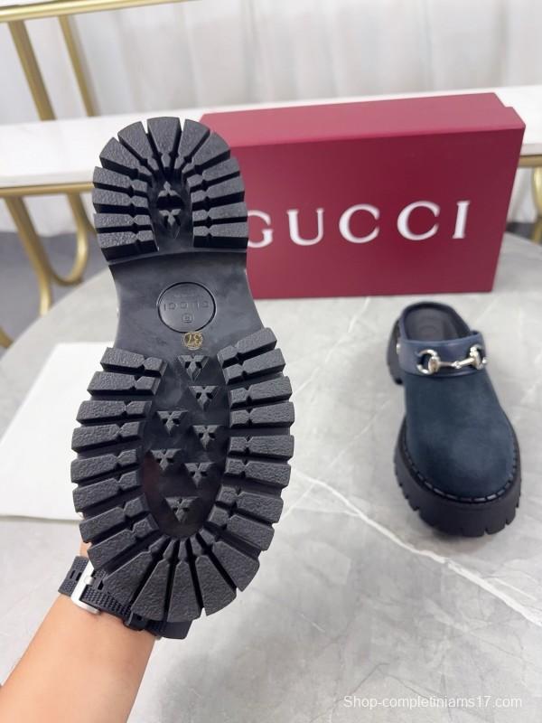 Gucci GG Platform Loafers with Lug Sole - KFY00280