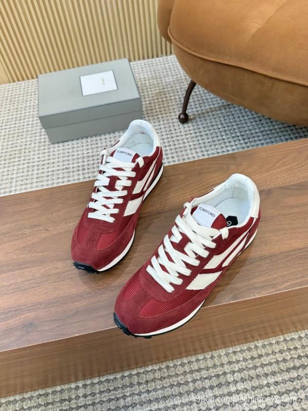 TOM FORD 2025 SS Fashion Casual Shoes with Classic Color Blocking and Cushioned Insole - AS00350