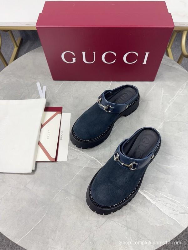Gucci GG Platform Loafers with Lug Sole - KFY00280
